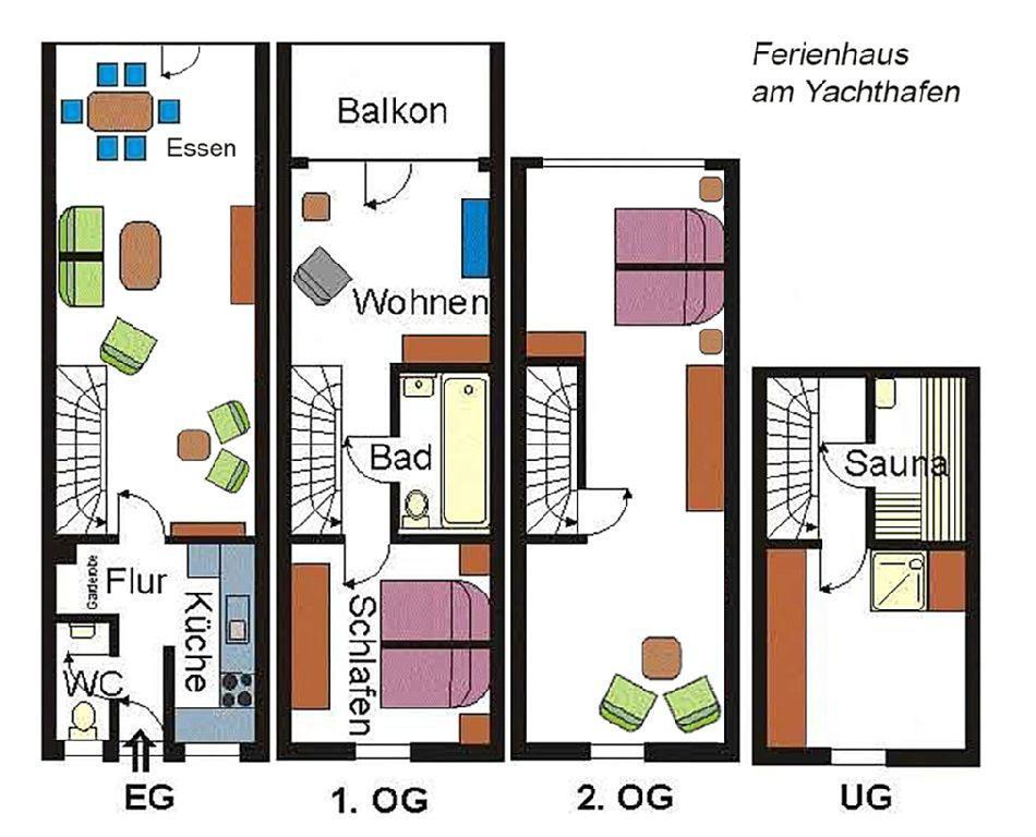 Ferienhaus Suedblick Am Yachthafen Breege Esterno foto